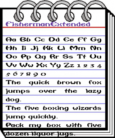 FishermanExtended Regular animated font preview