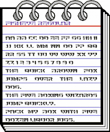 Fisheye Regular animated font preview