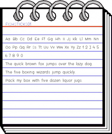 FISHSTICKS01 normal animated font preview FISHSTICKS01 normal animated font preview