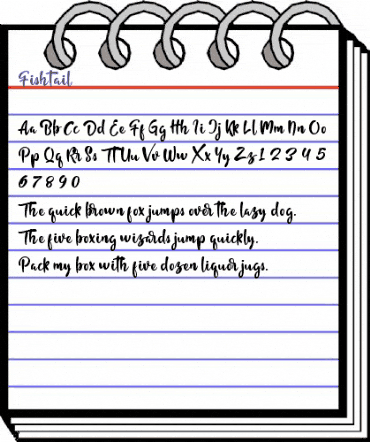 Fishtail Regular animated font preview Fishtail Regular animated font preview