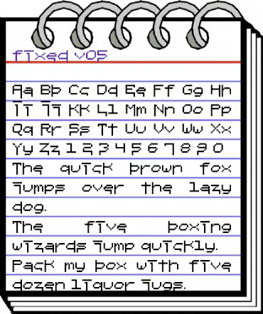 fixed_v05 Regular animated font preview