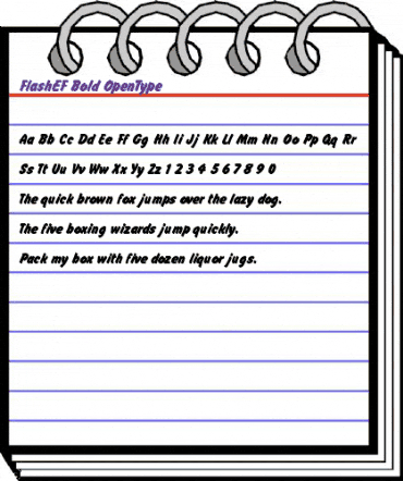 FlashEF Bold animated font preview FlashEF Bold animated font preview