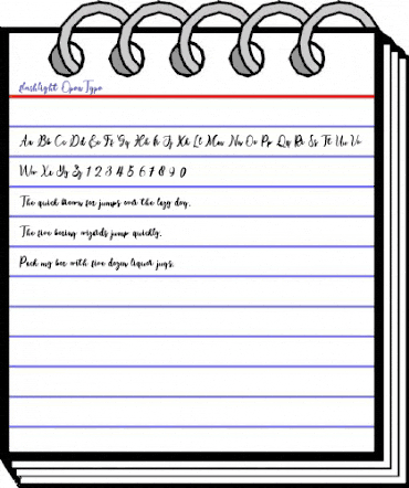 flashlight Regular animated font preview