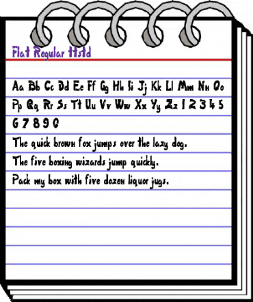 Flat Regular animated font preview