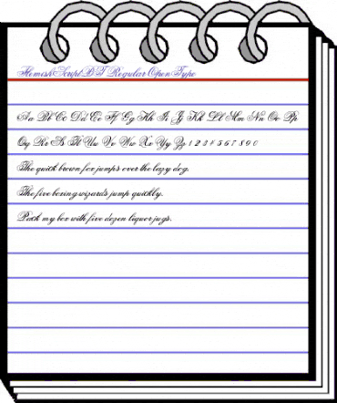 Flemish Script Regular animated font preview