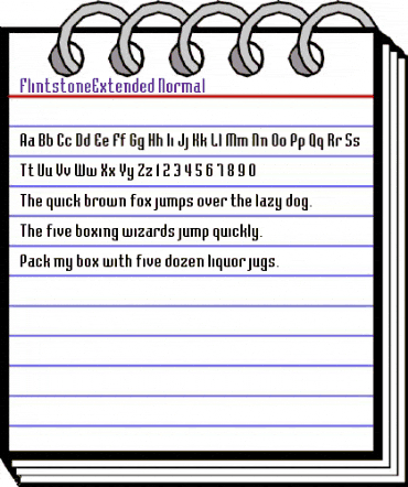 FlintstoneExtended Normal animated font preview FlintstoneExtended Normal animated font preview