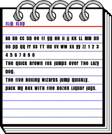 Flip Flop Normal animated font preview Flip Flop Normal animated font preview