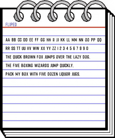 Fliped Regular animated font preview