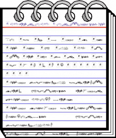 Floral Garnish Regular animated font preview