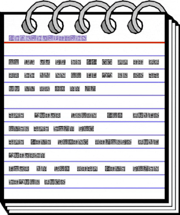 Floral Capitals Regular animated font preview