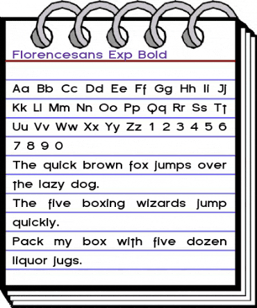 Florencesans Exp Bold animated font preview Florencesans Exp Bold animated font preview