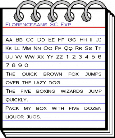 Florencesans SC Exp Regular animated font preview Florencesans SC Exp Regular animated font preview