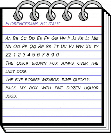 Florencesans SC Italic animated font preview Florencesans SC Italic animated font preview