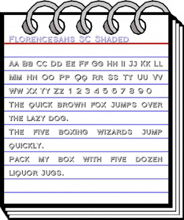 Florencesans SC Shaded Regular animated font preview Florencesans SC Shaded Regular animated font preview