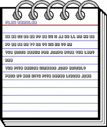 Flow Regular animated font preview