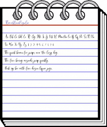 Flowerbloom Regular animated font preview