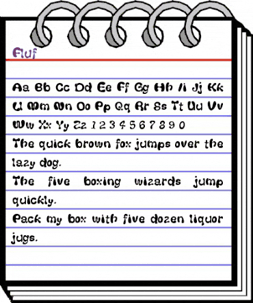 Fluf Regular animated font preview Fluf Regular animated font preview