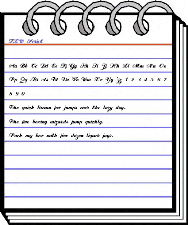 FLW Script Regular animated font preview FLW Script Regular animated font preview
