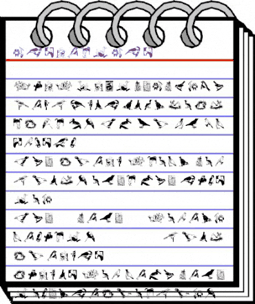 FlyBirdFly Regular animated font preview