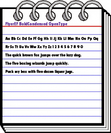 FlyerEF BoldCondensed animated font preview FlyerEF BoldCondensed animated font preview