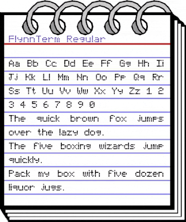 FlynnTerm Regular animated font preview FlynnTerm Regular animated font preview