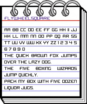 FlywheelSquare Medium animated font preview