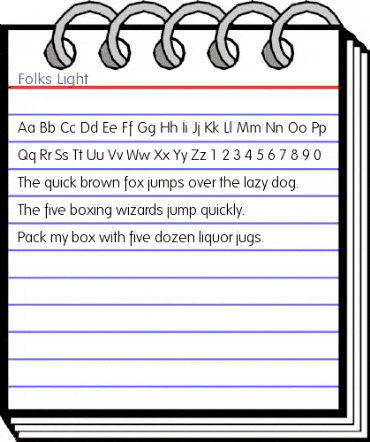 Folks-Light Regular animated font preview Folks-Light Regular animated font preview