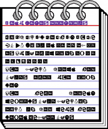 Font Logos Programs Regular animated font preview