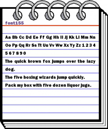 font155 Regular animated font preview