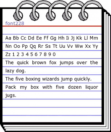 font228 Regular animated font preview