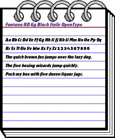 Fontana ND Gg BlackItalic animated font preview Fontana ND Gg BlackItalic animated font preview