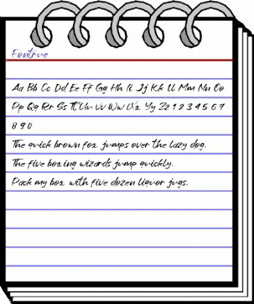 Fontrue Regular animated font preview