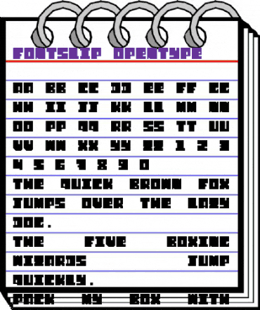 FontSlip Regular animated font preview