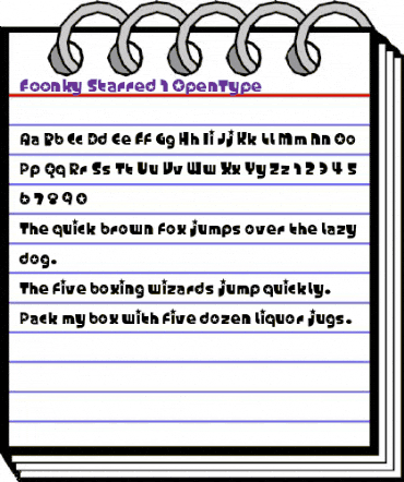 Foonky Regular animated font preview Foonky Regular animated font preview