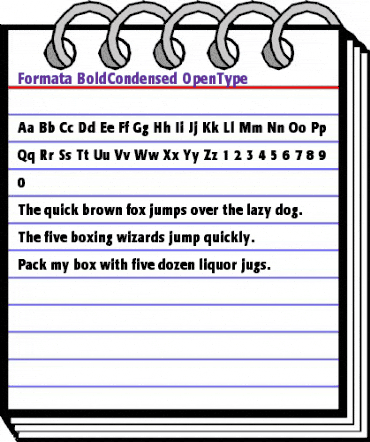 Formata Bold Condensed animated font preview Formata Bold Condensed animated font preview