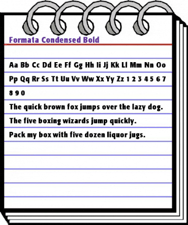 Formata-Condensed Bold animated font preview