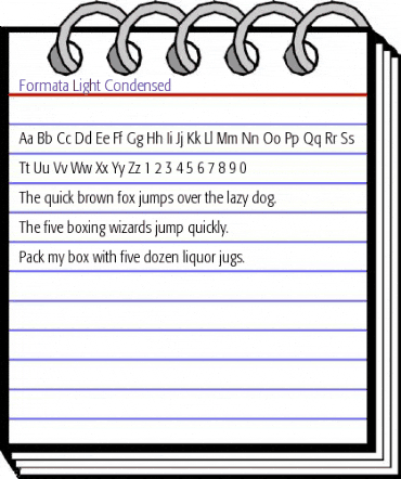 Formata Regular animated font preview