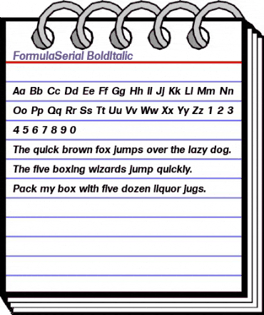 FormulaSerial BoldItalic animated font preview FormulaSerial BoldItalic animated font preview