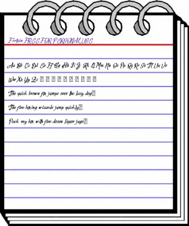 Fortuin FREE FOR PERSONAL USE Regular animated font preview