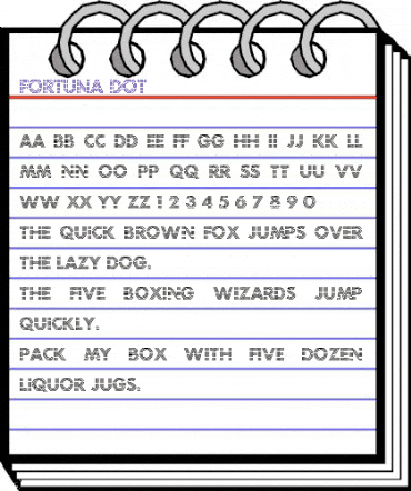 Fortuna Dot Regular animated font preview Fortuna Dot Regular animated font preview