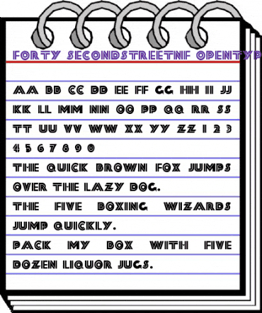 FortySecond Street NF Regular animated font preview FortySecond Street NF Regular animated font preview