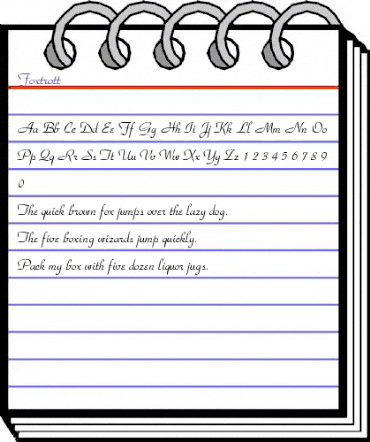 Foxtrott Regular animated font preview