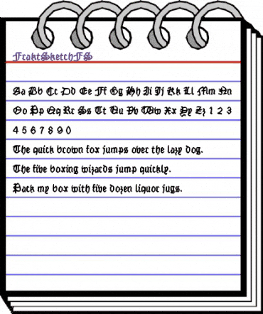 FraktSketchFS Regular animated font preview FraktSketchFS Regular animated font preview