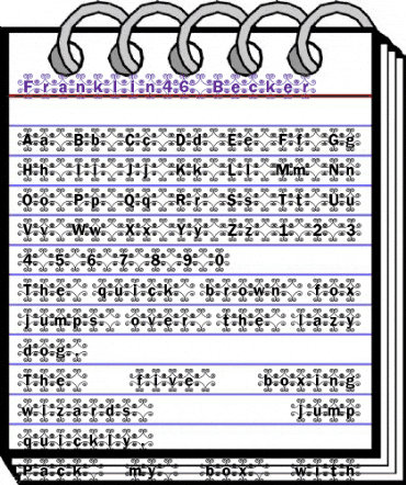 Franklin46 Becker Regular animated font preview Franklin46 Becker Regular animated font preview