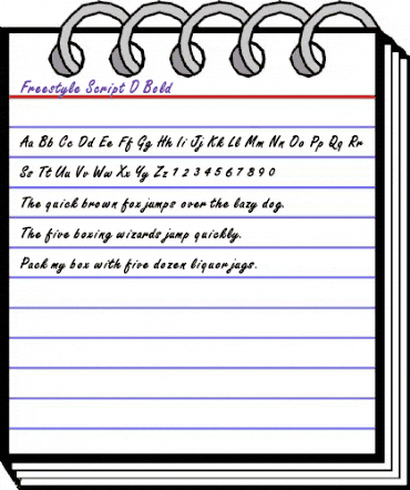 Freestyle Script D Bold animated font preview Freestyle Script D Bold animated font preview