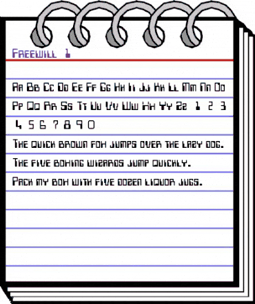 Freewill 1 Regular animated font preview Freewill 1 Regular animated font preview