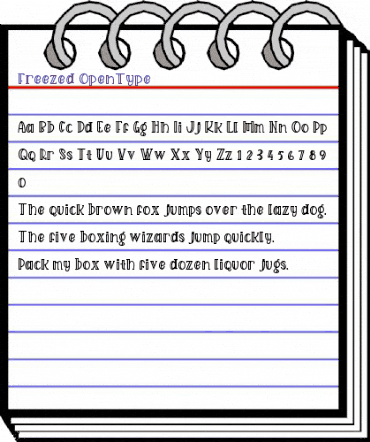 Freezed Regular animated font preview