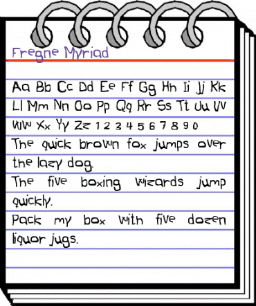 Fregne Myriad Regular animated font preview Fregne Myriad Regular animated font preview