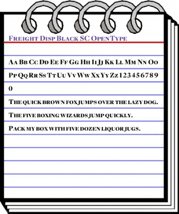 Freight Disp Black SC animated font preview
