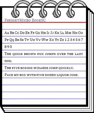 FreightMicro BookSC animated font preview FreightMicro BookSC animated font preview
